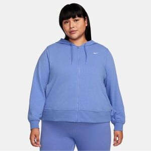 Nike Plus Size Dri-Fit One Full-Zip Hoodie | Women’s 2X | Blue | NWT